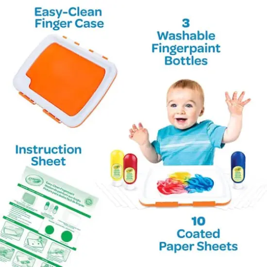 Crayola&reg; Easy-Clean Fingerpaint {9}