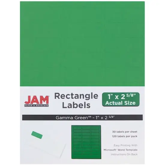 JAM Paper Green Mailing Address Label Combo Set {3}