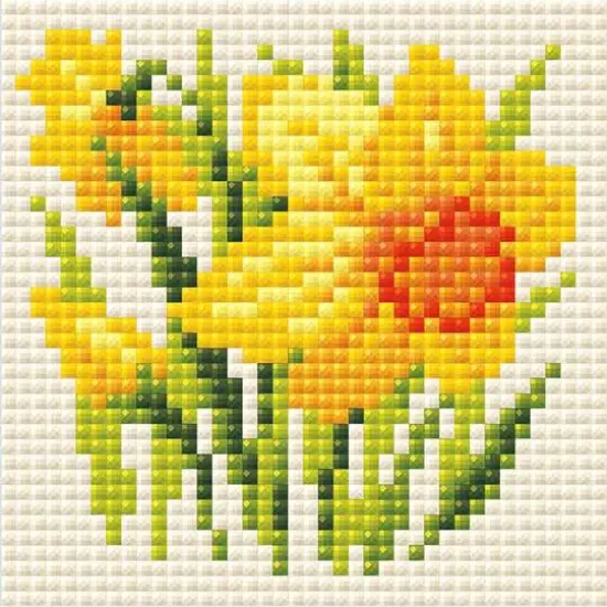 RIOLIS Yellow Narcissus Diamond Mosaic Kit {1}