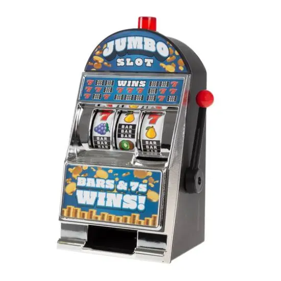 Toy Time Burning 7s Tabletop Slot Machine Coin Bank {1}