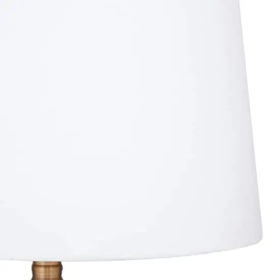 White Glass Table Lamp 15" x 15" x 29" {5}