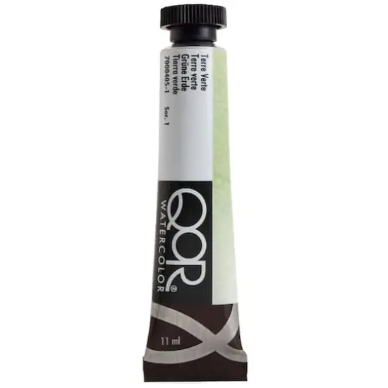 QoR&trade; Watercolor Tube, 11mL Terre Verte {1}