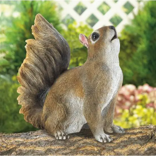 8" Bushy Tail Squirrel Figurine {3}