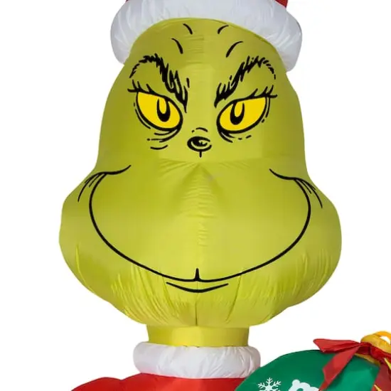 11ft. Airblown&reg; Inflatable Christmas Grinch with Ornament {4}
