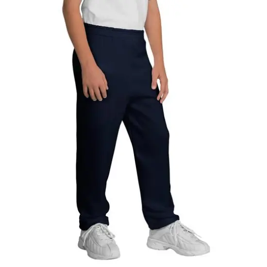 Port & Company&reg; Youth Core Fleece Sweatpants Navy {4}