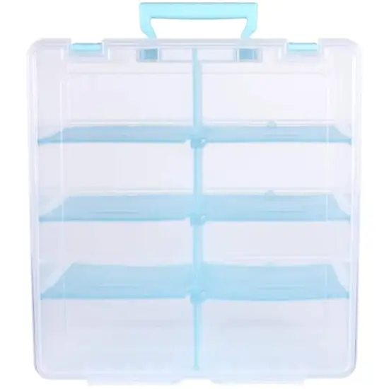 ArtBin&reg; Aqua Super Satchel&trade; Double Deep Storage Bin with Dividers {4}