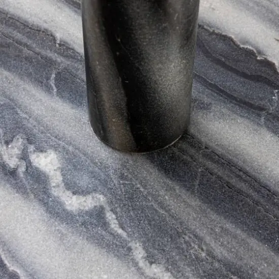 Hello Honey&reg; 12" Modern Marble with Brass Detail Paper Towel Holder Gray {8}