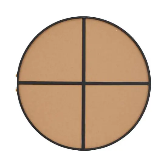 CosmoLiving by Cosmopolitan Black Metal Contemporary Wall Mirror, 26" x 26" x 2" {7}