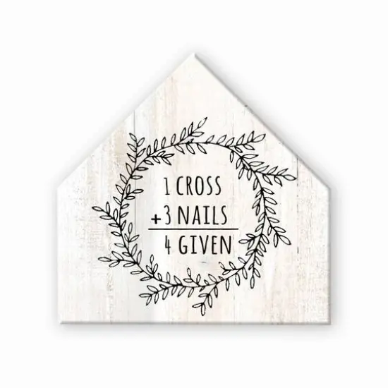 Easter On Its Way 3 12" x 12" House Shaped Canvas {1}