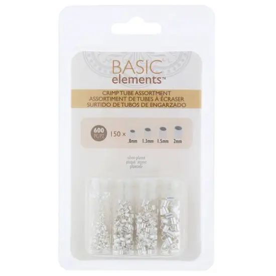 The Beadsmith&reg; Silver Plated Crimp Tubes, 600ct. {3}