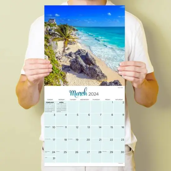 TF Publishing 2024 Tropical Beaches Wall Calendar {6}