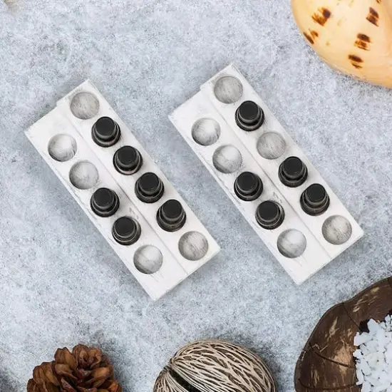 NEX&trade; 2-Tier White Wooden Essential Oils Display Holder, 2ct. {5}