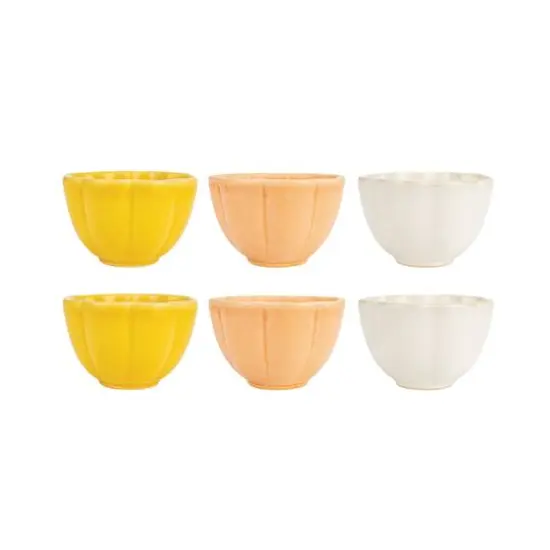 Hello Honey&reg; 4" Flower Shaped Stoneware Bowl, 6ct. {1}
