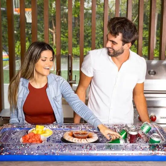 PoolCandy Stars & Stripes Glitter Buffet Cooler {3}