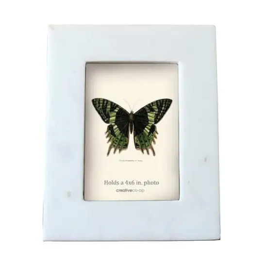 Hello Honey&reg; Turn of the Century White Marble 4" x 6" Tabletop Frame {1}
