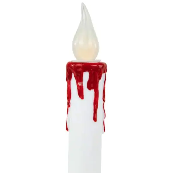 9" Pre-Lit LED White & Red Halloween Candles, 2ct. {6}