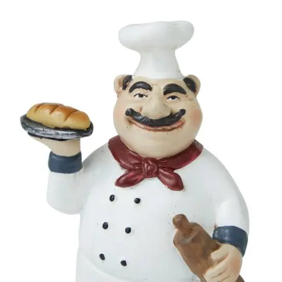 Set of 3" White Polystone Traditional Sculpture, 5" x 3" x 2" {5}