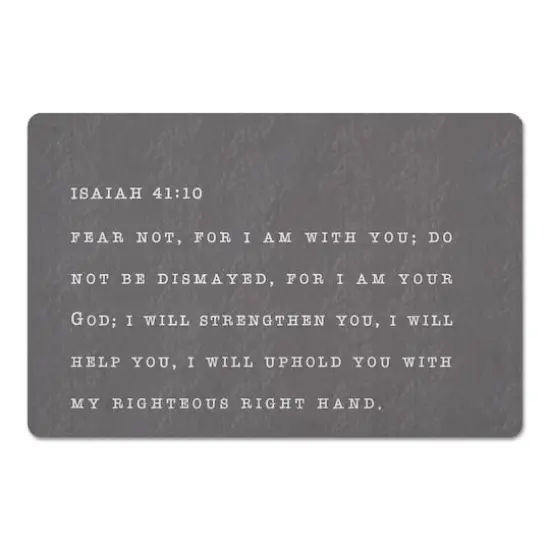 18" x 27" Fear Not I Am Your God Floor Mat {1}