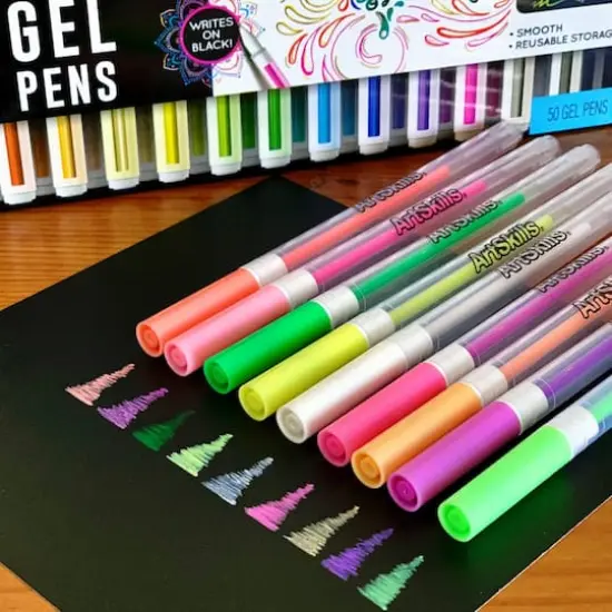 ArtSkills&reg; 50 Colored Gel Pens for Journaling & Coloring {6}