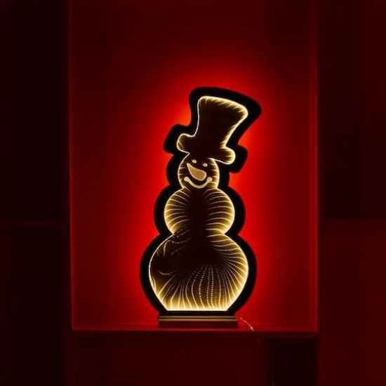 24" Snowman Outline Ekko Light Display {3}