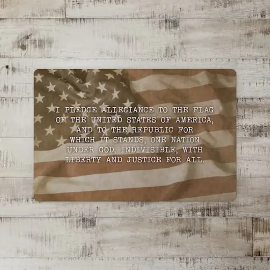 Pledge of Allegiance Floor Mat {3}