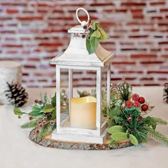Kate Aspen&reg; Hampton Ivory LED Vintage Decorative Lantern {5}