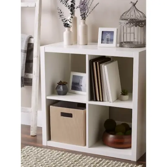 DII&reg; 11" Polyester Solid Storage Cube Stone {7}