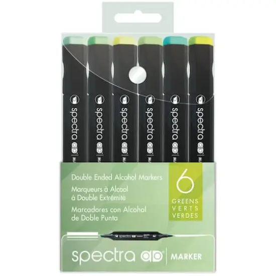 Chartpak Spectra AD&trade; Greens Marker Set {1}