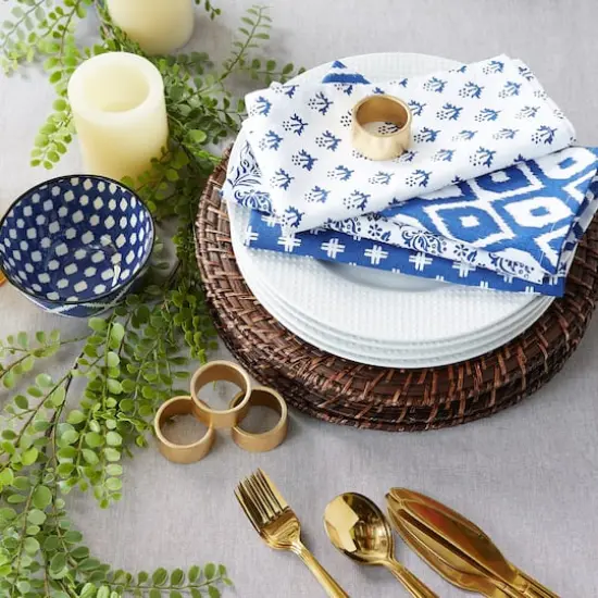 DII&reg; Assorted Indigo Prints Napkin, 4ct. {5}