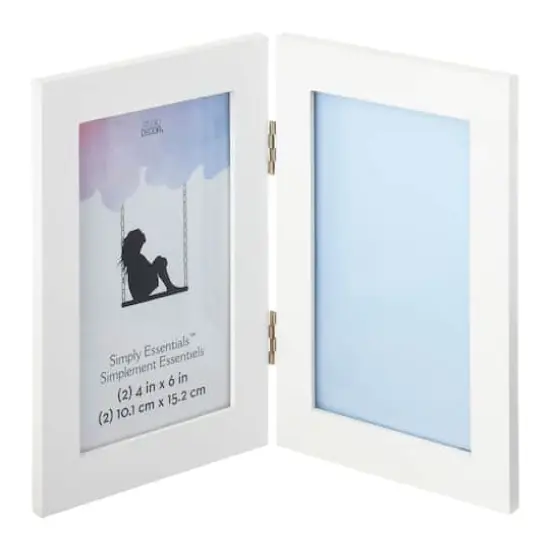 Simply Essentials&trade; 2 Opening Hinged Frame by Studio D&eacute;cor&reg; White {5}