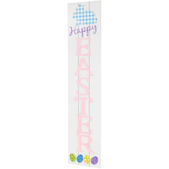 3ft. Happy Easter Wooden Porch Board Sign {5}