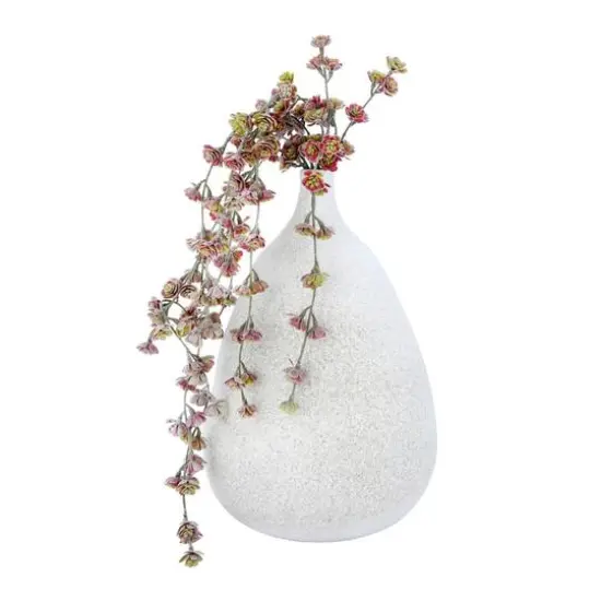 Hello Honey&reg; 14" Large Textured Terracotta Vase with Narrow Top {5}