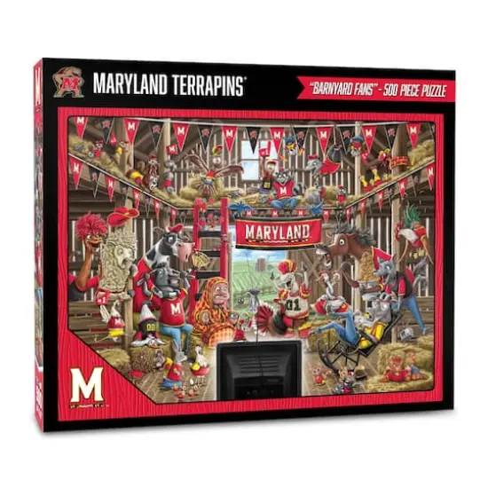 College Barnyard Fans 500 Piece Puzzle Maryland Terrapins {1}