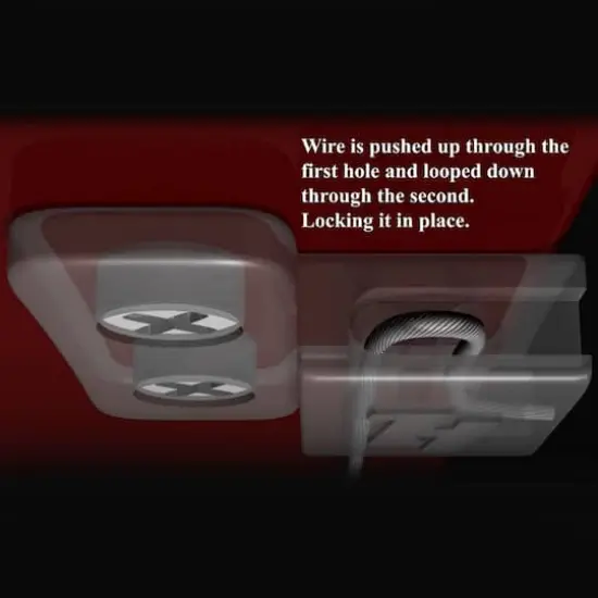 HangZ&trade; 50lb. Easy Tie 2 Hole D Rings, 50ct. {6}