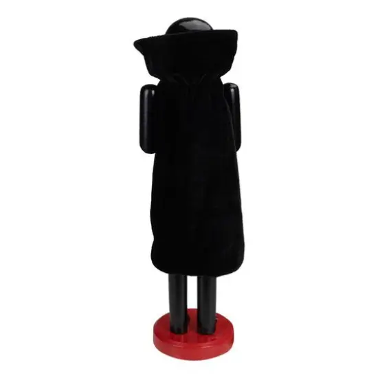 14" Black & Red Wooden Vampire Halloween Nutcracker {6}