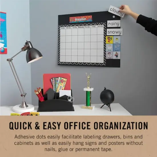 VELCRO&reg; Brand Black Stick 'Em Circles {4}