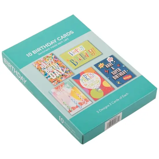 JAM Paper 4" x 6" Happy Birthday Assortment Cards & Matchings Envelope Set, 10ct. {6}