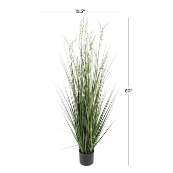5ft. Potted Green Onion Grass & String of Pearl Artificial Plant {5}