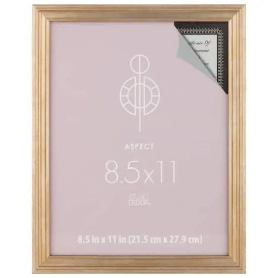 Aspect 8.5" x 11" Gold Narrow Frame by Studio D&eacute;cor&reg; {1}