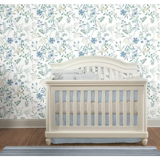 RoomMates Meadow Mix Peel & Stick Wallpaper White/Blue {6}