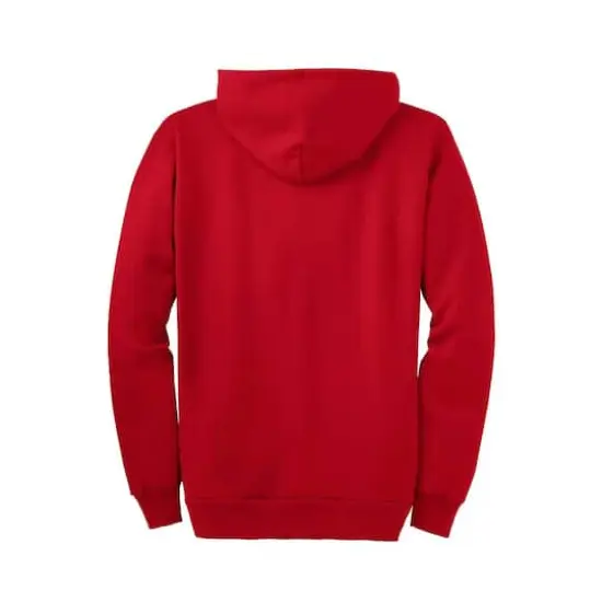 Port & Company&reg; Tall Essential Fleece Full-Zip Hooded Sweatshirt Red {4}