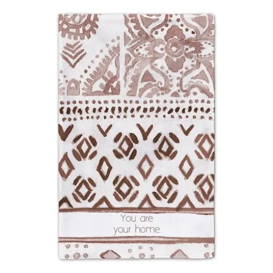 Deep Red You Are Home Tea Towel Set {5}