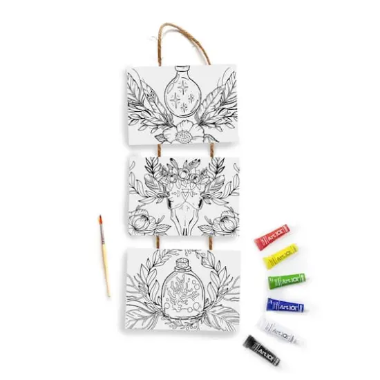 Art 101 Gallery Tiger & Apothecary Hanging Canvas Wall Art Kits {4}