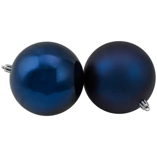 12ct. 4" Sapphire Blue Shatterproof Ball Ornaments {3}