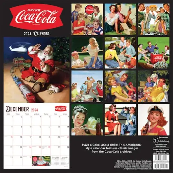 TF Publishing 2024 Coca Cola: Nostalgia Wall Calendar {3}