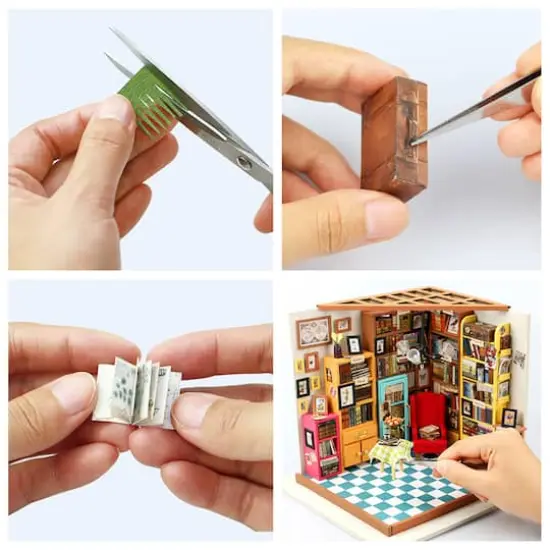 Rolife&reg; Sam's Study DIY Miniature House Kit {6}