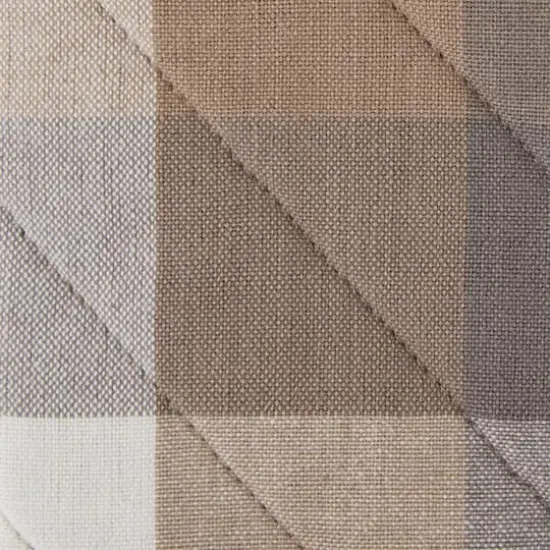 DII&reg; Tri Color Check Oven Mitts, 2ct. Stone {6}