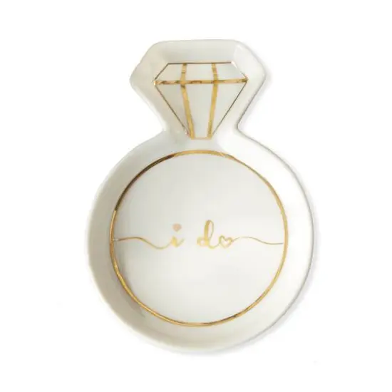 Kate Aspen White Diamond Ring Trinket Dish {1}