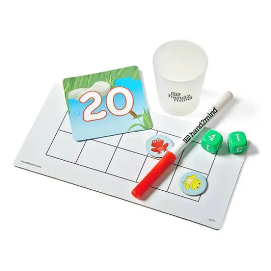 hand2mind&reg; Ten Frame Pop-Up Center Math Games {3}