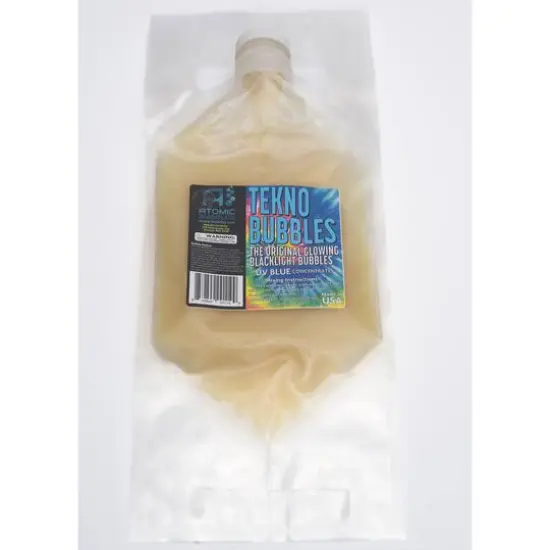 Atomic Bubbles 128oz. Blue Tekno Bubbles Smart Pouch Refill {6}